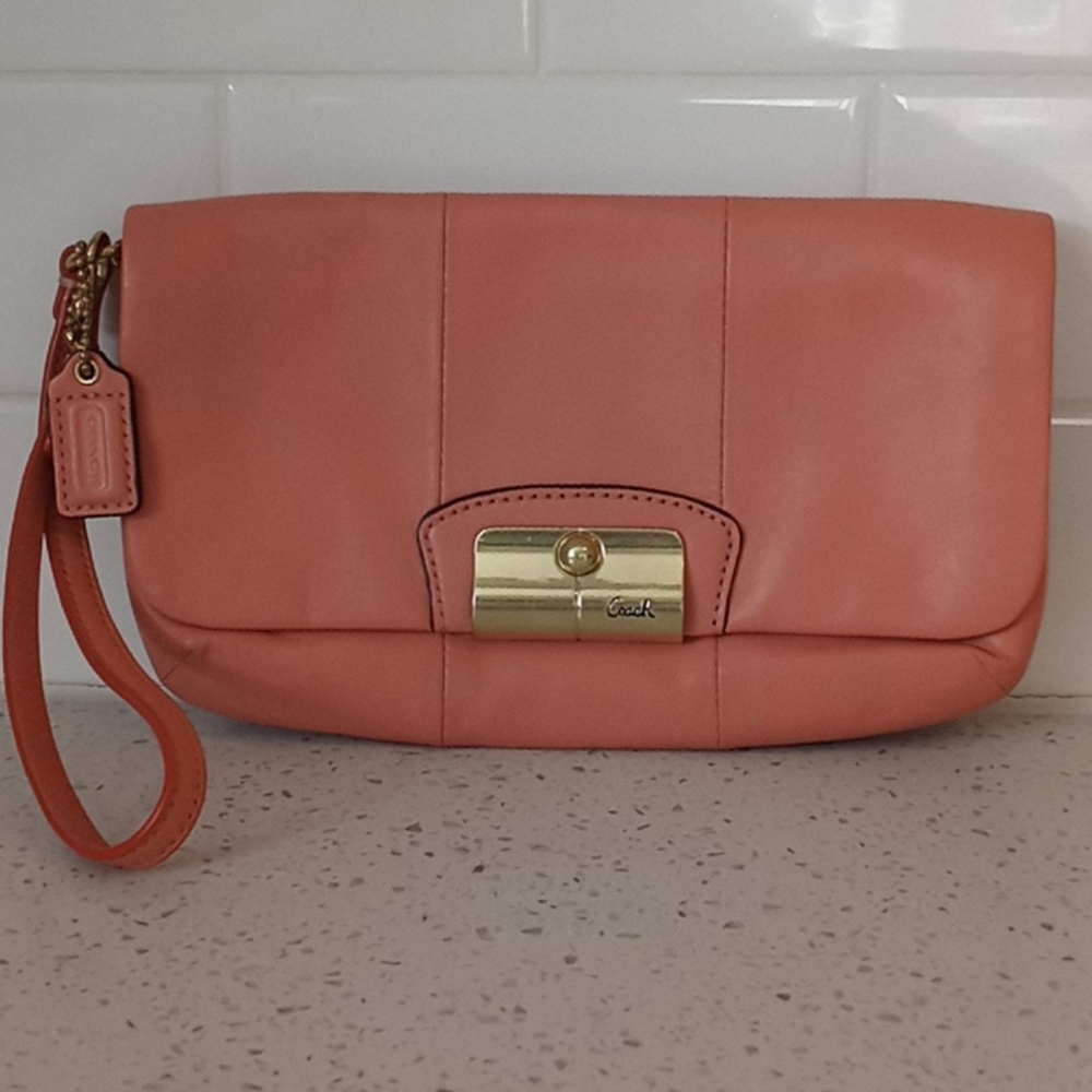 Peach Coach Wristlet